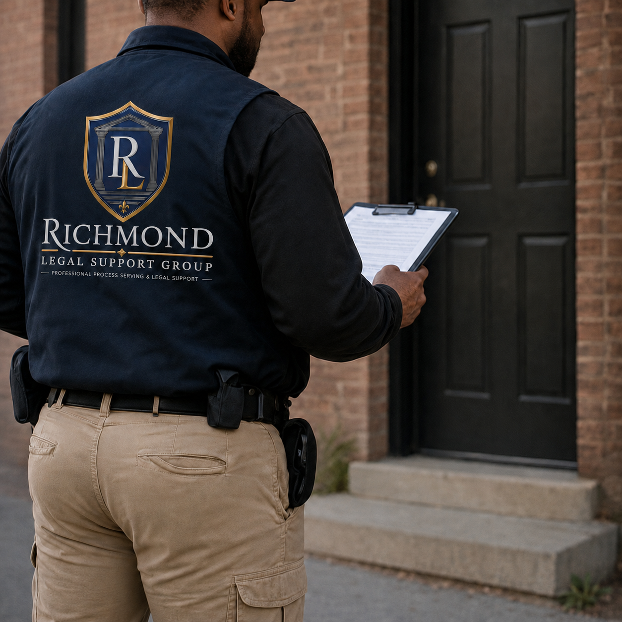 Professional field service at a property